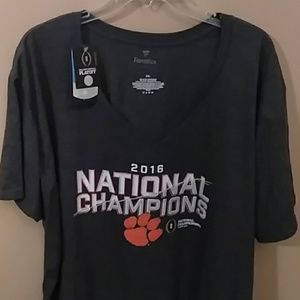 Fanatics clemson national champions V Neck 2XL